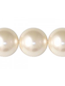 Swar Round Pearl 14mm Cream Rose Light