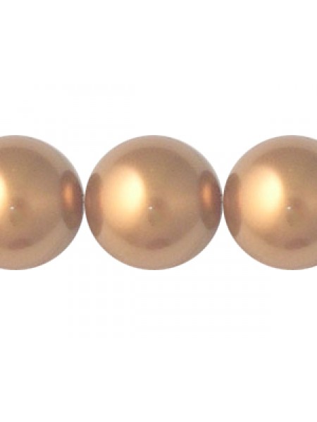 Swar Round Pearl 14mm Copper