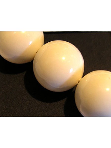 Swar Pearl 14mm Round Ivory