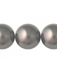 Swar Round Pearl 14mm Black