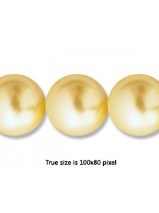 Swar Pearl 14mm Light Gold