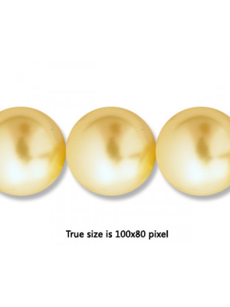 Swar Pearl 14mm Light Gold