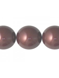 Swar Round Pearl 14mm Maroon