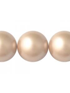 Swar Round Pearl 14mm Powder Almond