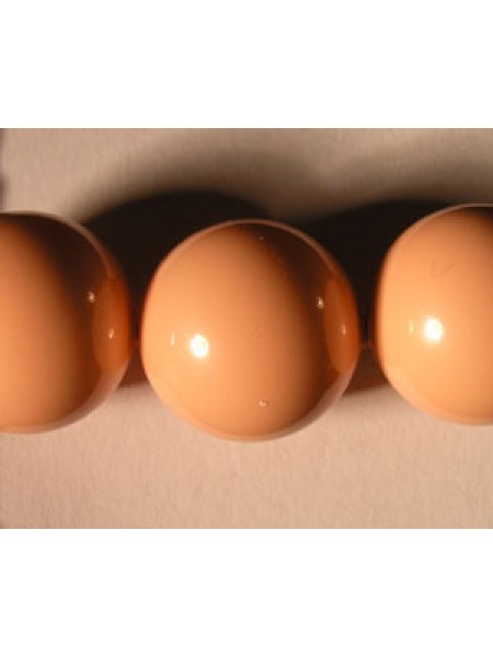 Swar Pearl 14mm Round Pink Coral