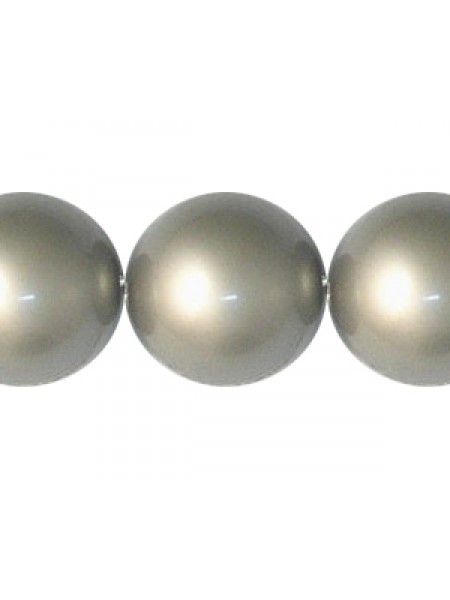 Swar Round Pearl 14mm Powder Green