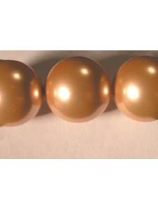 Swar Pearl  14mm Round Rose Peach