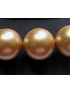 Swar Pearl 14mm (1mm H) Vintage Gold