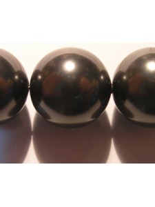 Swar Pearl 16mm Large hole Black