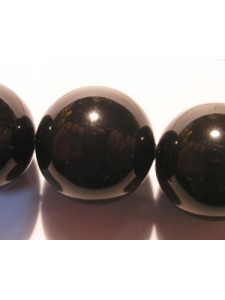 Swar Pearl 16mm Large hole Mystic Black