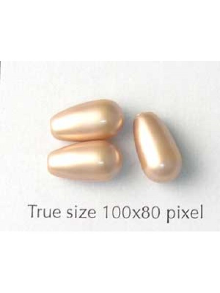 Swar Pearl Drop 11.5x6mm Powder Almond