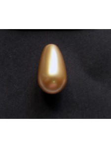 Swar Pearl Drop 15x8mm Vintage Gold