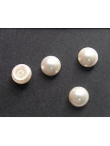 Swar Pearl Half 6mm White