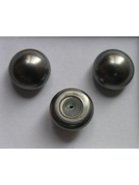 Swar Half-Pearl 10mm Dark Grey