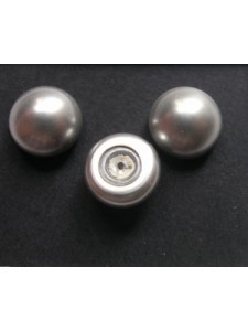 Swar Half-Pearl 10mm Light Grey