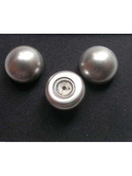 Swar Half-Pearl 10mm Light Grey