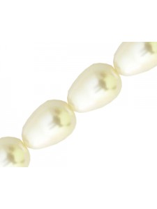 Swar Pearl Pear 11x8mm Creamrose Light