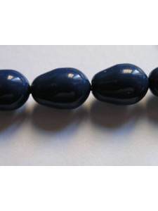 Swar Pearl Pear 11x8mm Dark Lapis