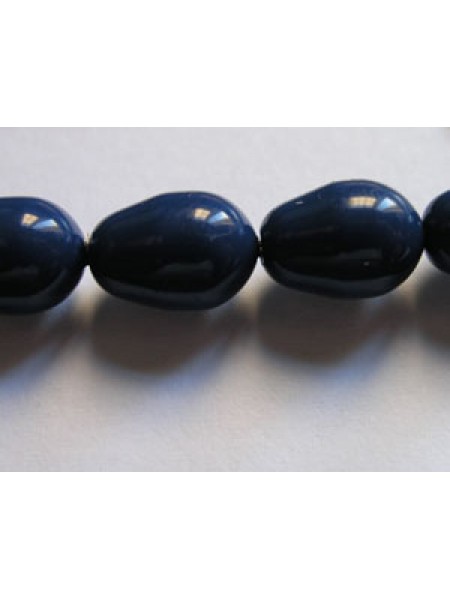 Swar Pearl Pear 11x8mm Dark Lapis