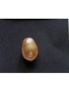 Swar Pearl Pear 11x8mm Vintage Gold