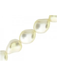 Swar Twisted Pearl 9x8mm Cream