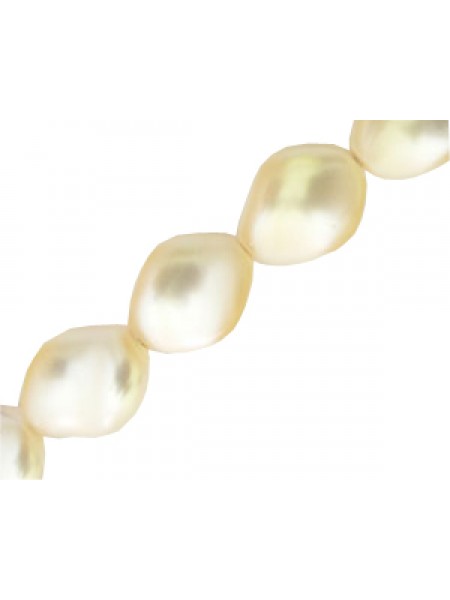 Swar Twist Pearl 9x8mm Cream Rose