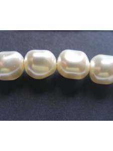 Swar Baroque Pearl 8mm Crystal Cream