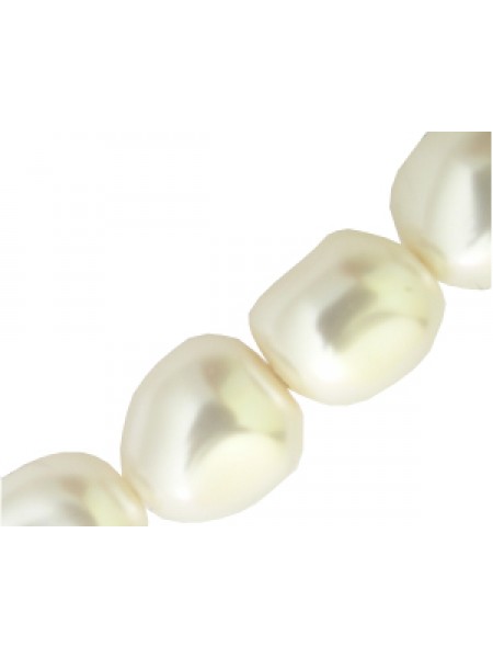 Swar Baroque Pearl 12mm Crystal White