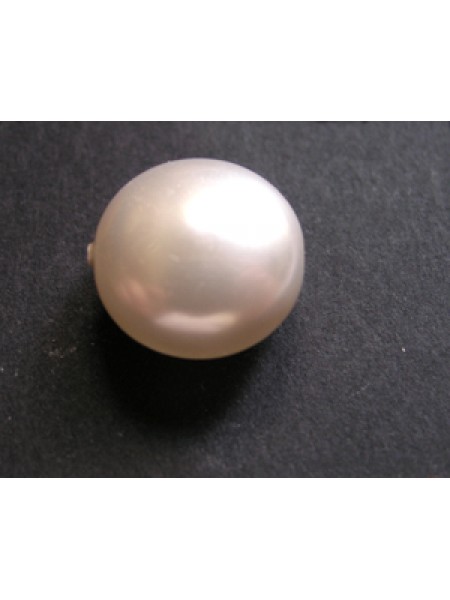 Swar Lentil Pearl 14mm White