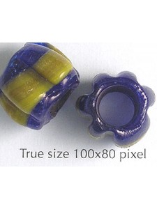 Turkish Handmade Glass Bead H:7mm #423