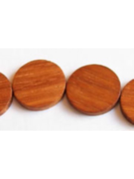 Bayong Wood Flat Round 4x20mm 16in Str