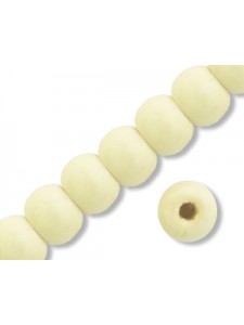 Wooden Bead 8mm (3mm H) Beige-50gr  ~300