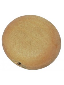 Flat Round Dyed Wood Bead 32mm