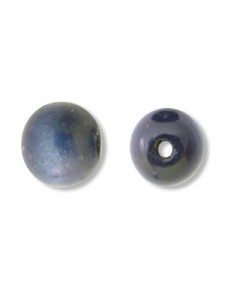 Wooden Bead 20mm (4.5mm H) Slate Blue