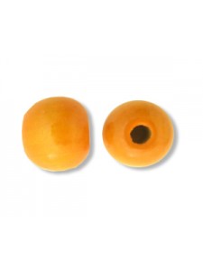 Wood Bead 20mm (4.5mm H) Orange