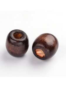 Wood Bead Drum 16x17mm H:6mm Coco