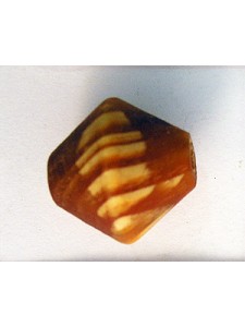 Wood Bead Burly Bicone 18mm (H4mm)