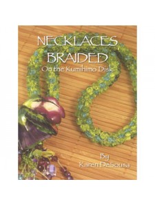 Book Necklaces braided on Kumihimo Disc