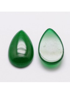 Cabochon Drop 25x16mm Malaysia Jade