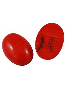 Cabochon 10x8mm Red Coral