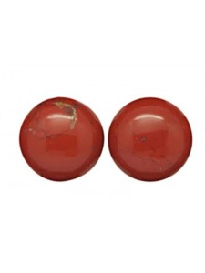 Flat Round Red Agate Cabochon 12x4mm