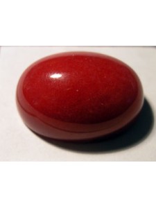 Cabochons Jade Dyed Oval Red 25mmX18mm
