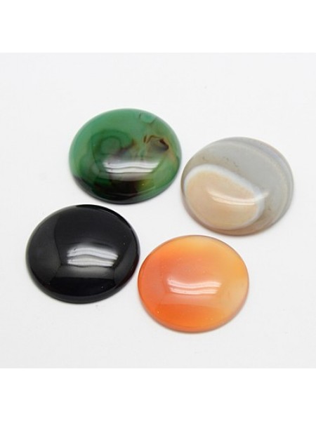 Cabochon Agate mixed 30mm