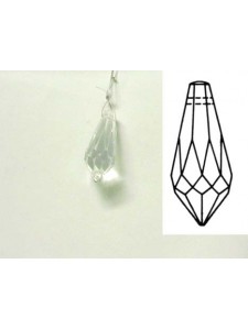 Pendulum 38x16mm Clear