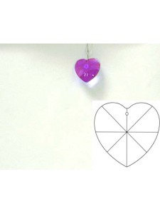 Heart 20mm Blue Violet