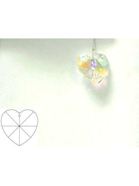 Heart 28mm Clear AB