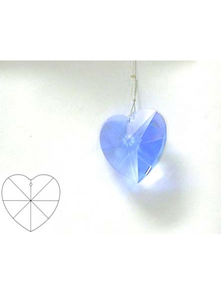 Heart 40mm Light Sapphire