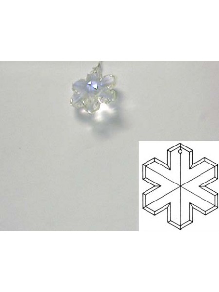 Snowflake 30mm Clear