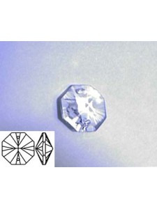 Octagon 12mm Clear two Holes Alternative