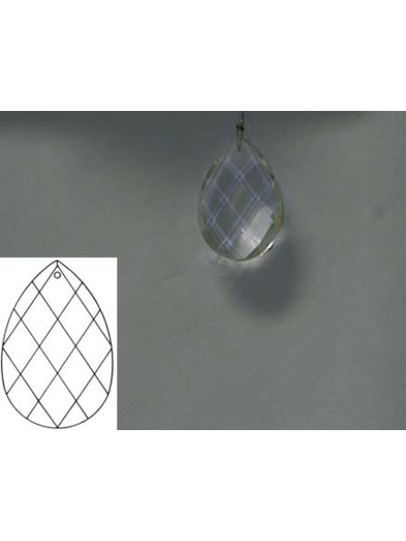 Square Teardrop 38mm Clear Alter.Quality